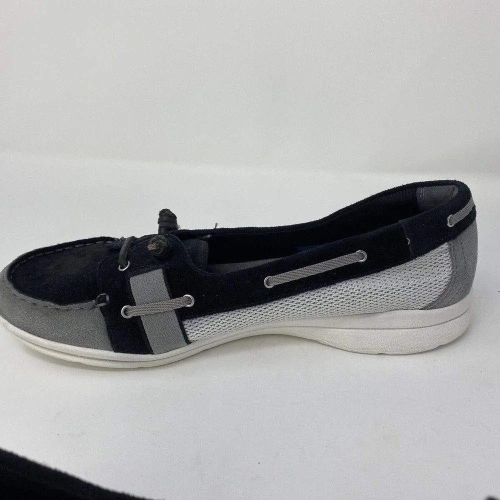 ROCKPORT‎ Women Size 9 Boat Shoes Moccasin Style Flats Leather Washable Navy